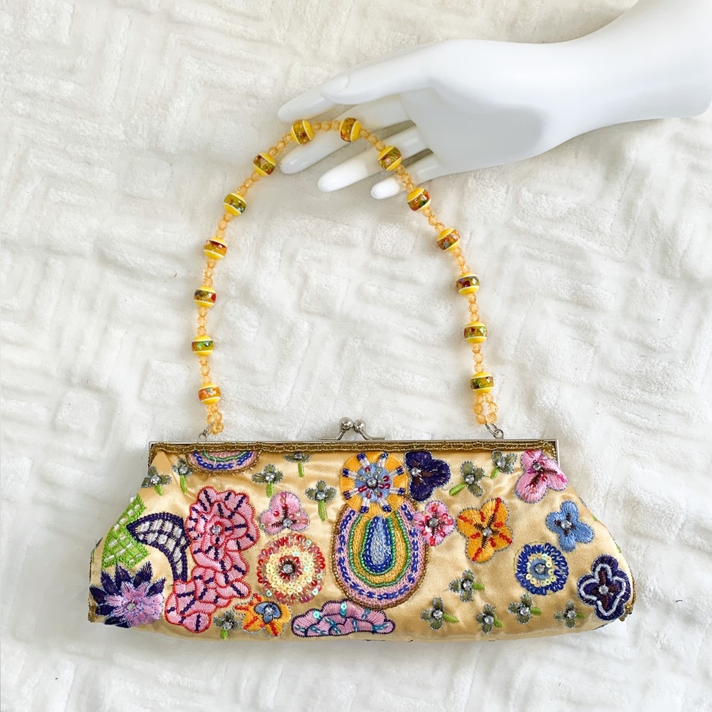 Far Nine vintage beaded handbag.